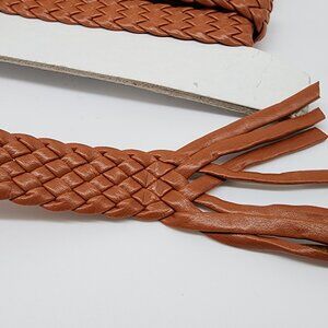 Faux Leather Trim Copper Braided Sewing & Crafts 9 Yards 1/2" Wide